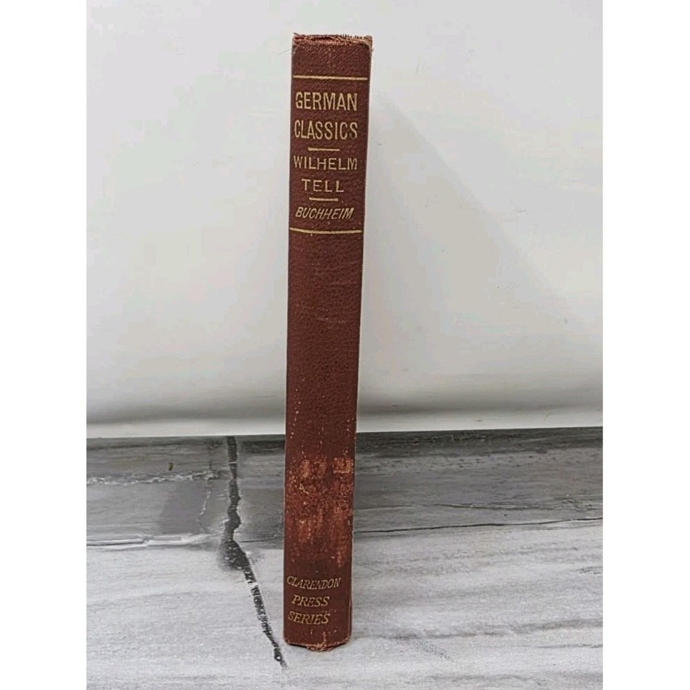 Wilhelm Tell by Friedrich Schiller 1887 Antique Book German + English Volume 2